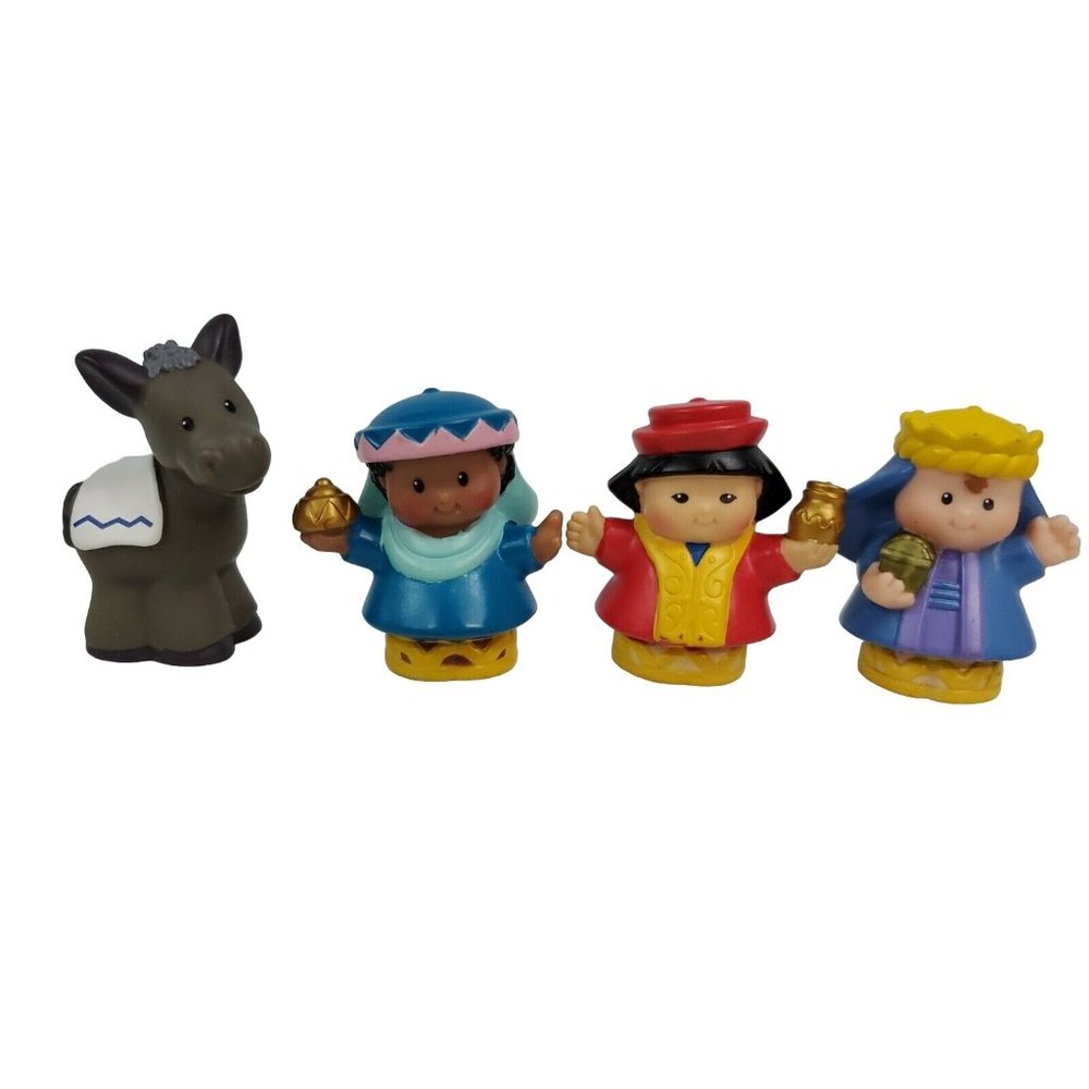 Fisher Price 2002 Little People Nativity Scene Replacement Wise Men and Donkey